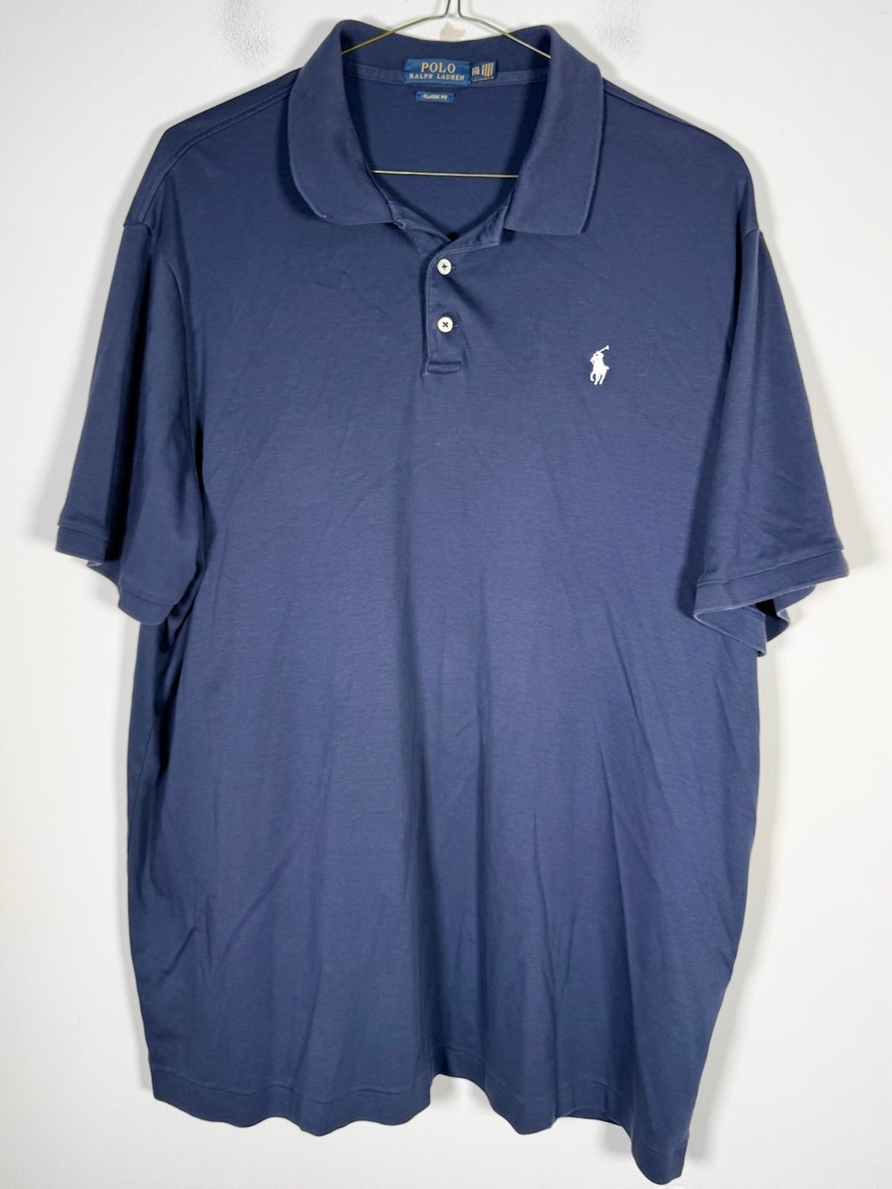 Polo by Ralph Lauren Men’s Size XXL Classic Fit Blue Short-Sleeve Polo Shirt